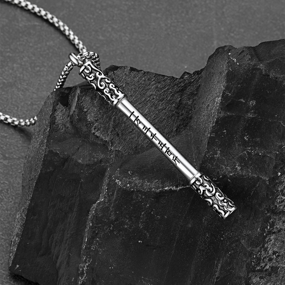 Monkey King Ruyi Jingu Bang Bar Necklace for Men