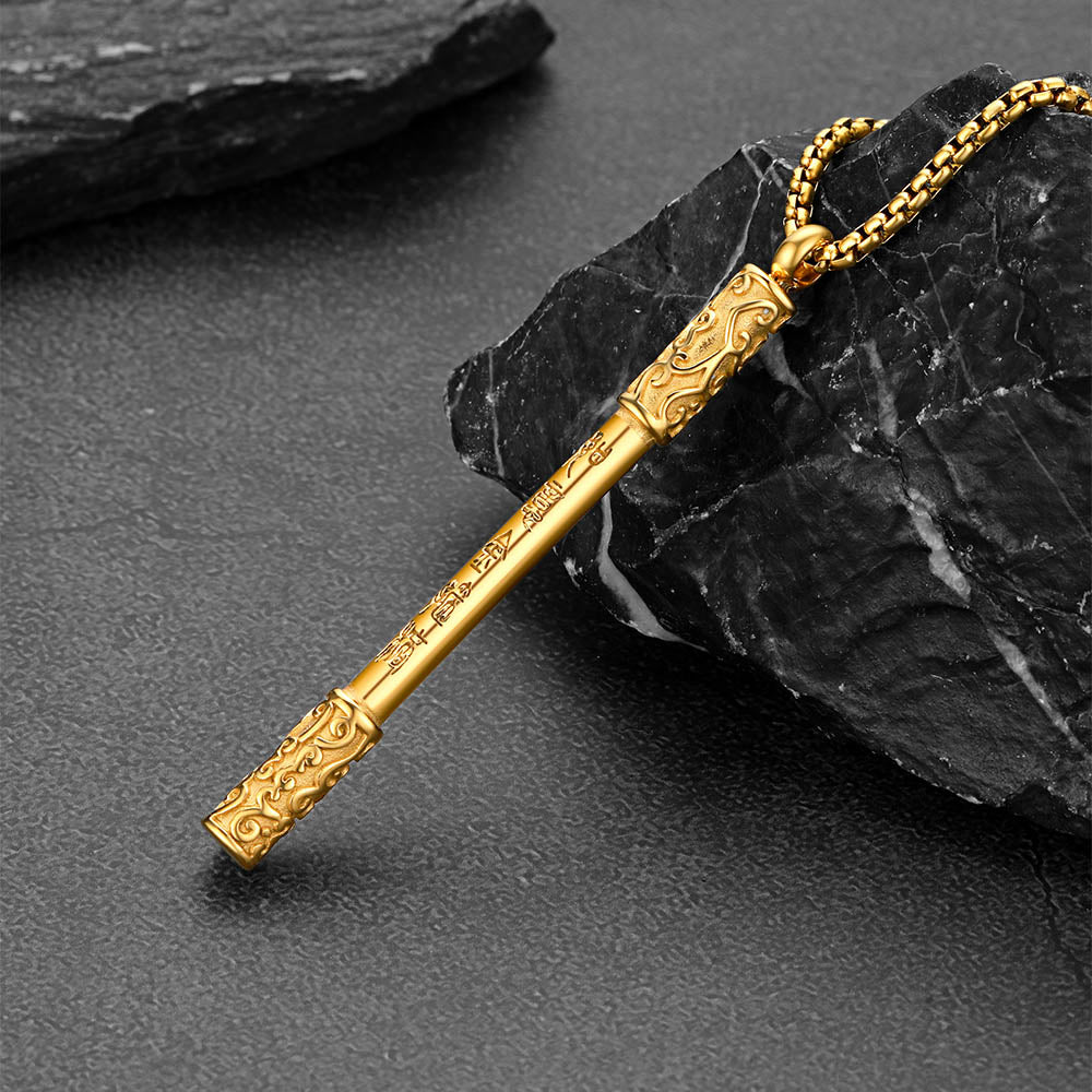 Monkey King Ruyi Jingu Bang Bar Necklace for Men