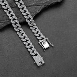 Full Diamond 666 Hand Pendant with Cuban Chain Necklace for Men