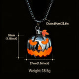 Halloween Glow in the Dark Pumpkin Pendant Necklace Gift