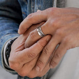 Viking Spinner Fidget Anxiety Ring for Men Women