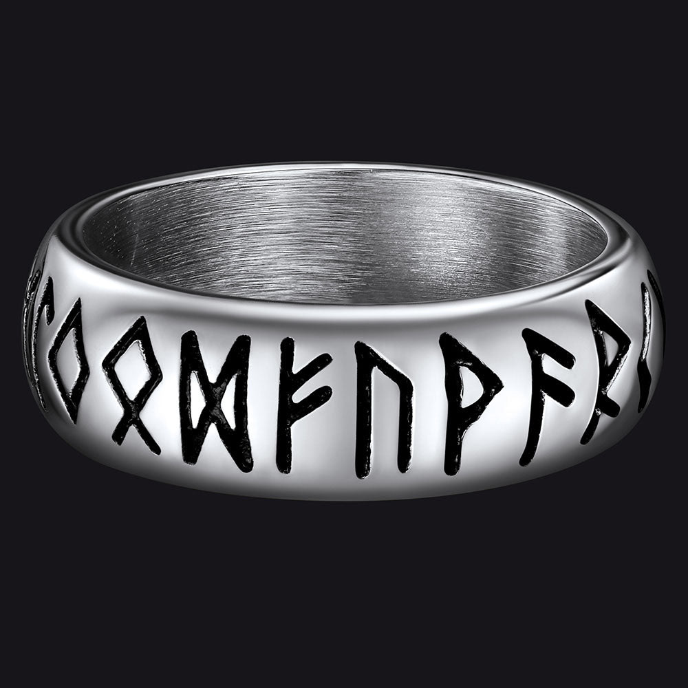 Flash Sale Norse Viking Runes Ring Stainless Steel Ring for Men