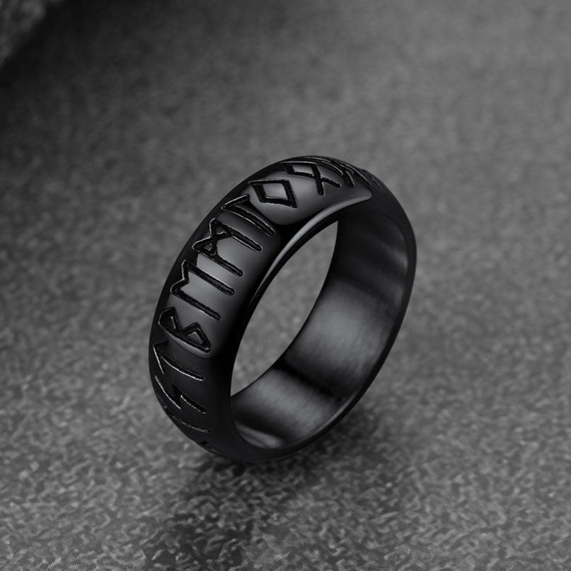 Flash Sale Norse Viking Runes Ring Stainless Steel Ring for Men