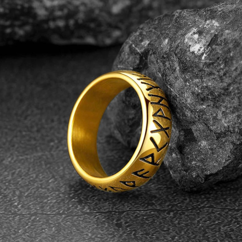 Flash Sale Norse Viking Runes Ring Stainless Steel Ring for Men