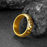 Flash Sale Norse Viking Runes Ring Stainless Steel Ring for Men