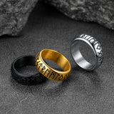 Flash Sale Norse Viking Runes Ring Stainless Steel Ring for Men