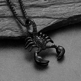 Celtic Knot Scorpion Pendant Necklace for Men