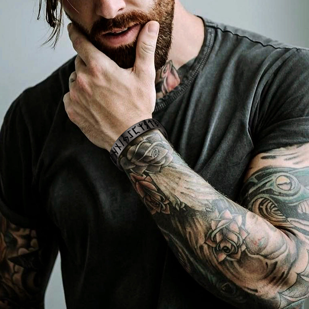 Viking Cuff Bangle Bracelet For Men