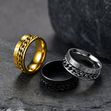 Viking Spinner Fidget Anxiety Ring for Men Women