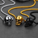 Gothic Skull Necklace Pendant For Men