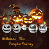 Halloween Jack Skellington Earrings For Men in Sterling Silver