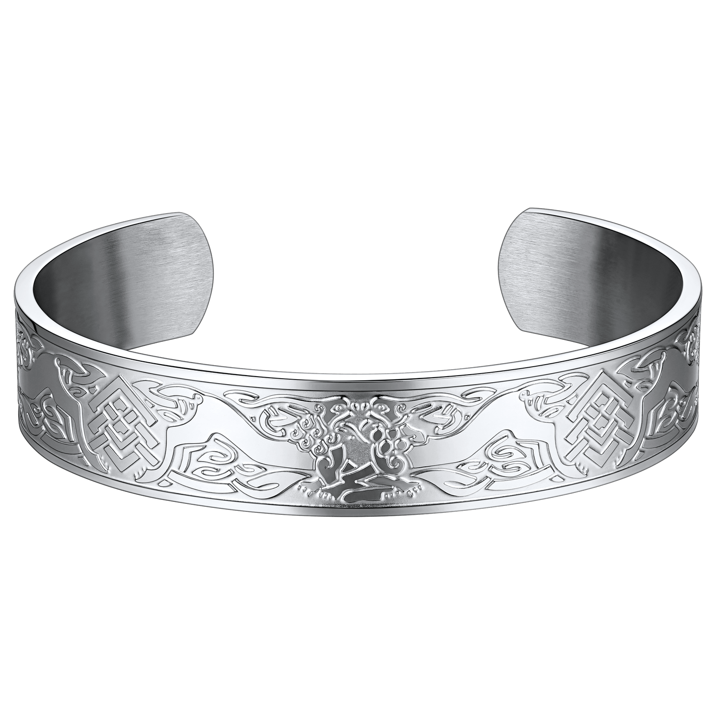 Custom Celtic Knot Cuff Bracelet Bangle for Men Women