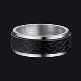Celtic Knot Spinner Ring Anxiety Rotatable Ring For Men