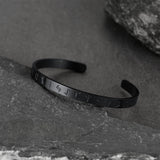 Norse Viking Runes Bangle Cuff Bracelet For Men