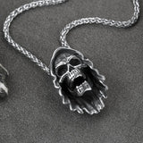 Grim Reaper Skull Pendant Necklace For Men