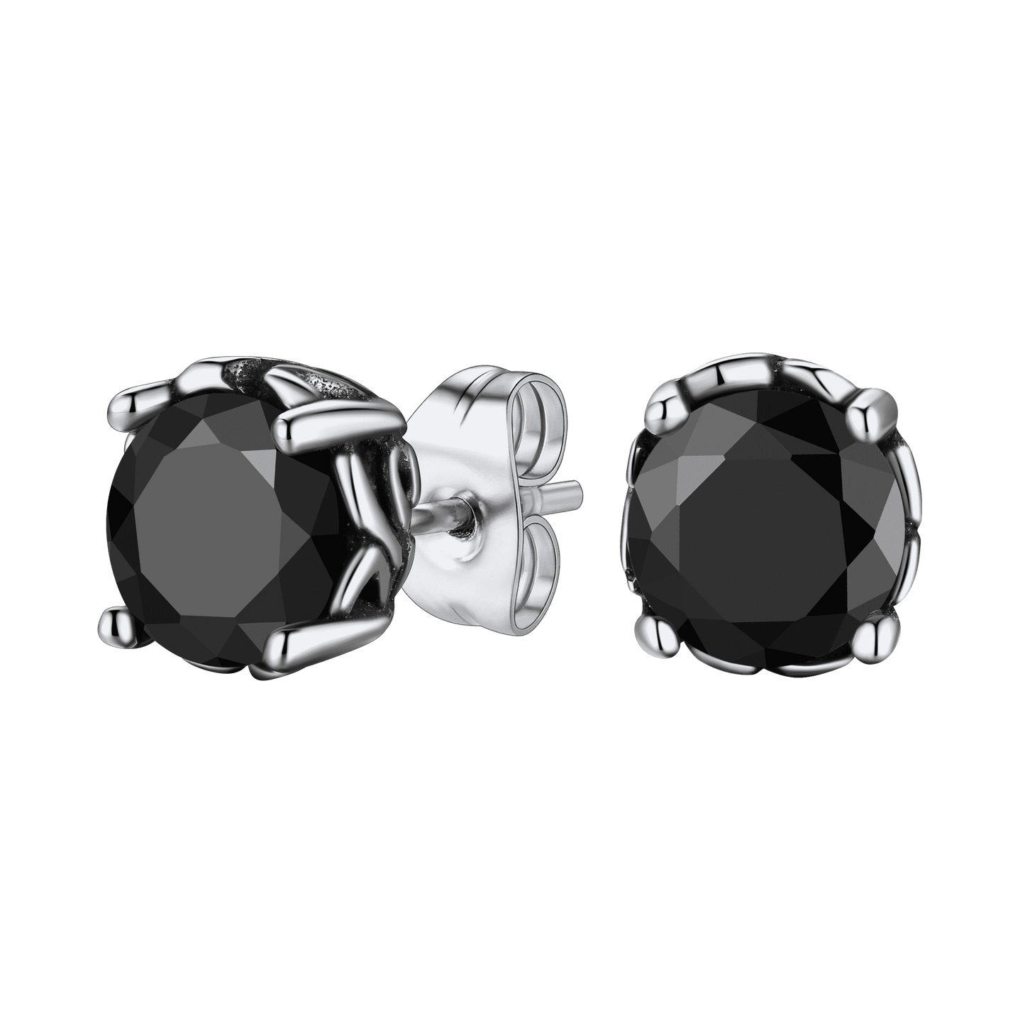 Celtic Ruby Stud Earrings for Men in Stainless Steel