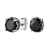 Celtic Ruby Stud Earrings for Men in Stainless Steel