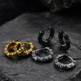 Gothic Skull Huggie Hoop Earrings For Men Women