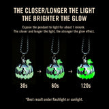 Halloween Glow in the Dark Pumpkin Pendant Necklace Gift